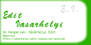 edit vasarhelyi business card
